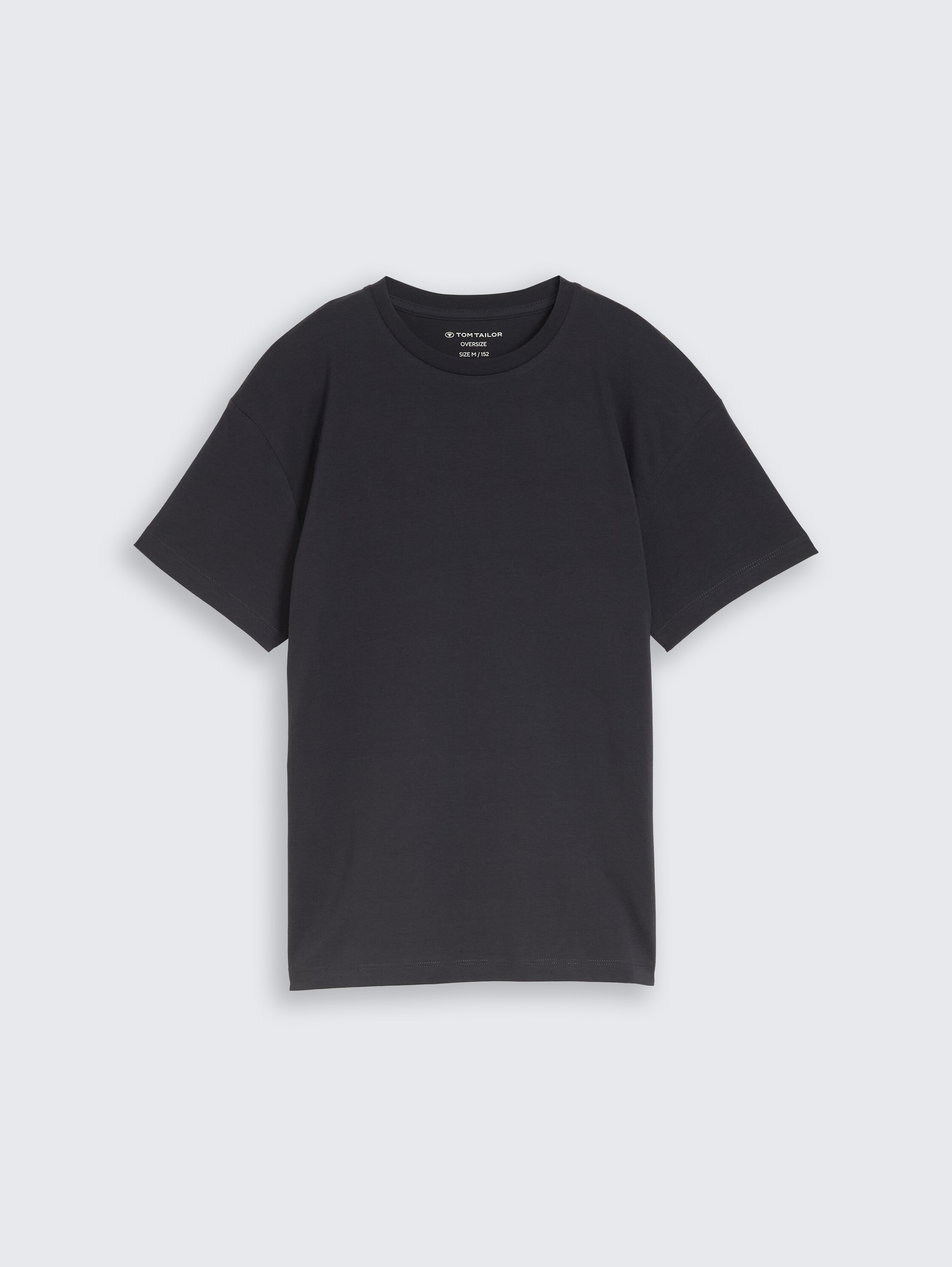 Oversized T-shirt met print op de rug - coal grey - Product vooraanzicht
