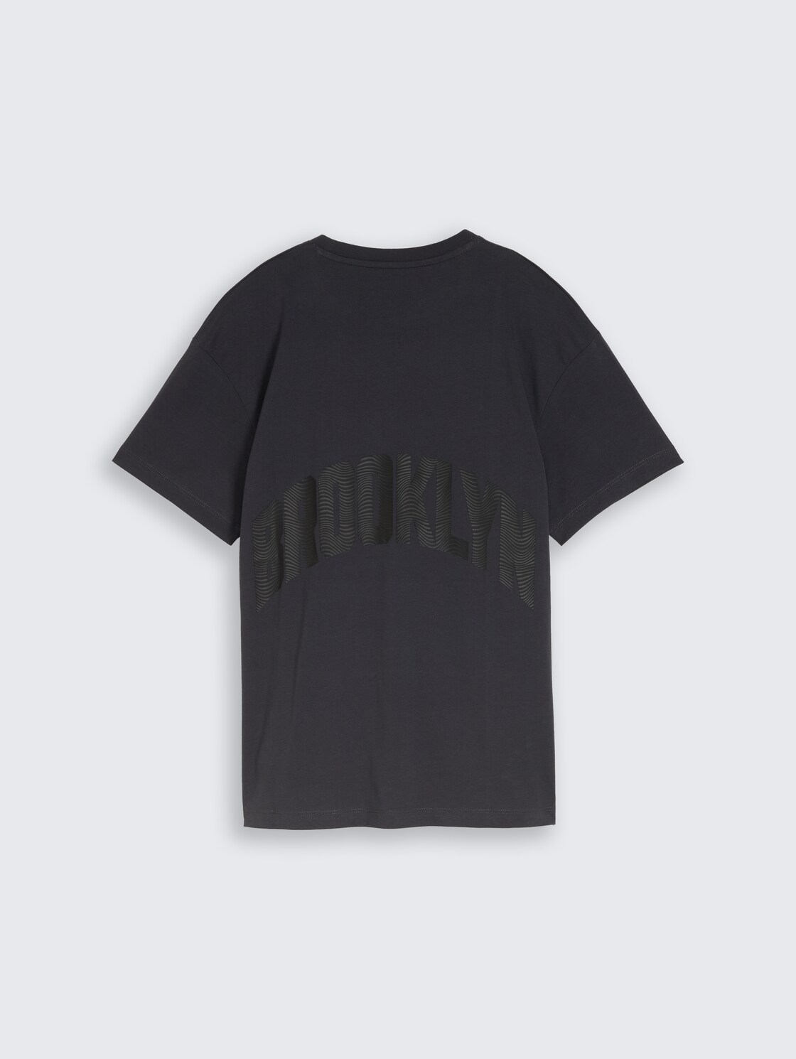 Oversize T-Shirt mit Rückenprint - coal grey