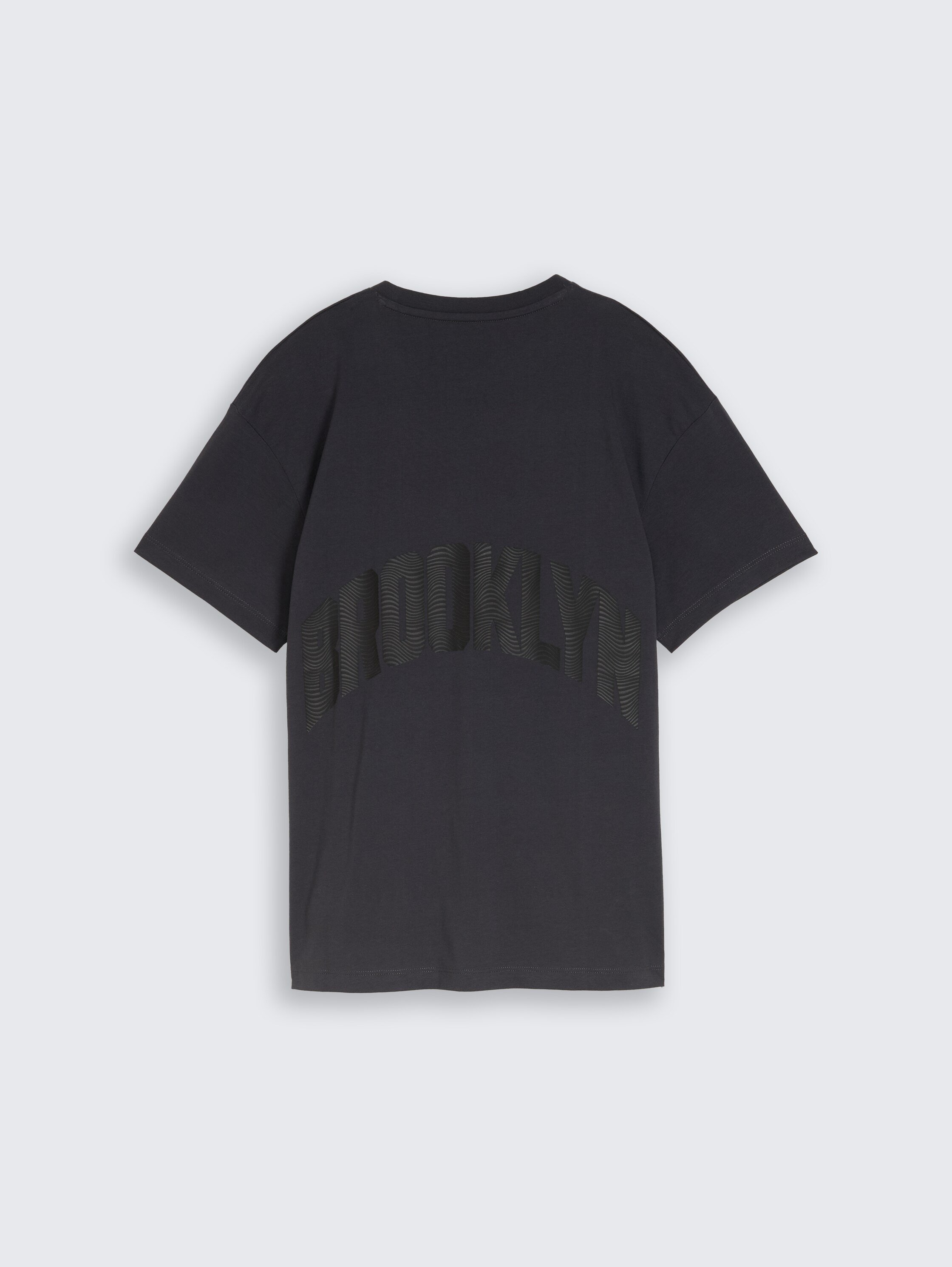 Oversized T-shirt met print op de rug - coal grey