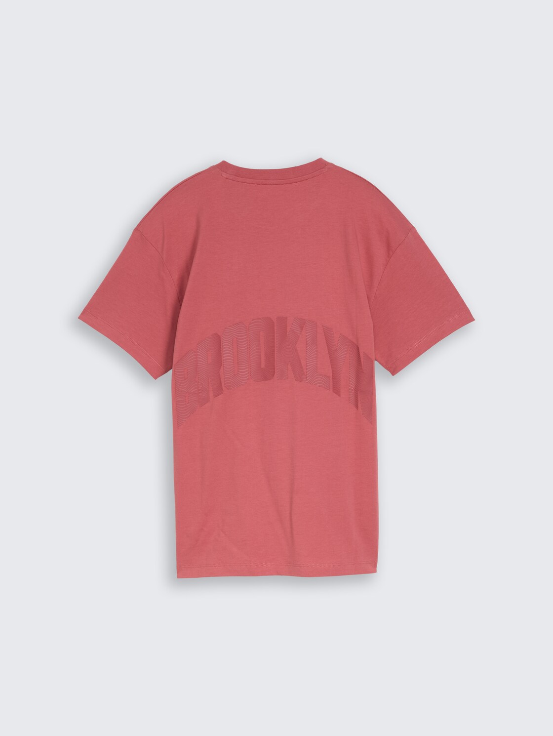 Oversize T-Shirt mit Rückenprint - faded red