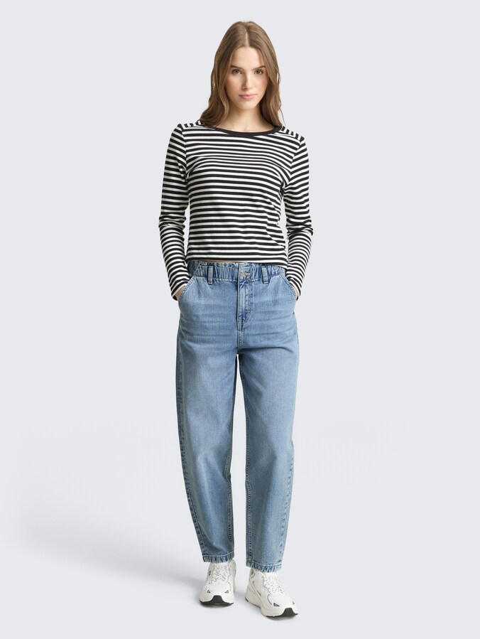 TTADEA BARREL Jeans von Denim Female, Used Light Stone Blue Denim