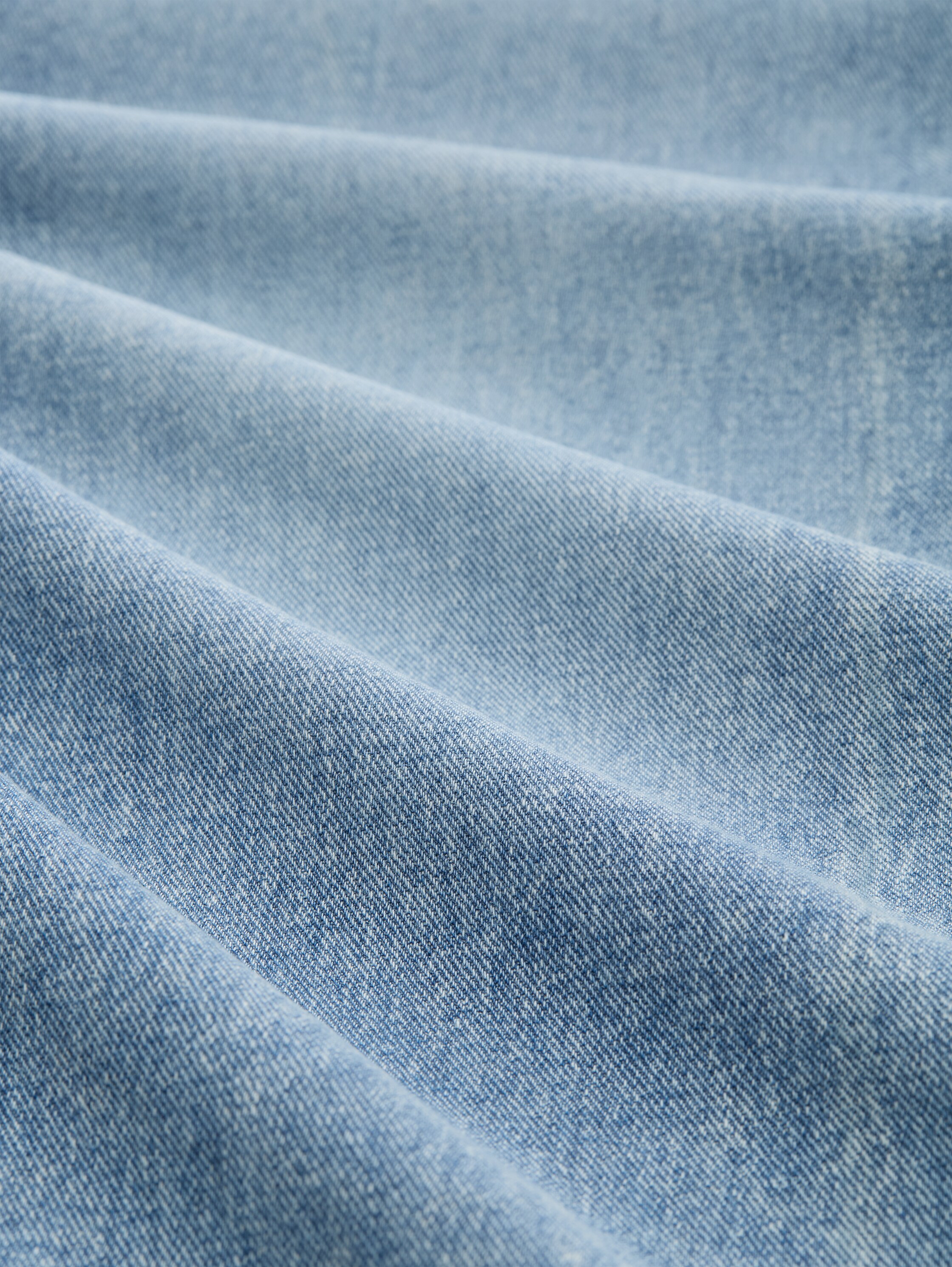 TTADEA BARREL Jeans - Used Light Stone Blue Denim - Material-Ansicht