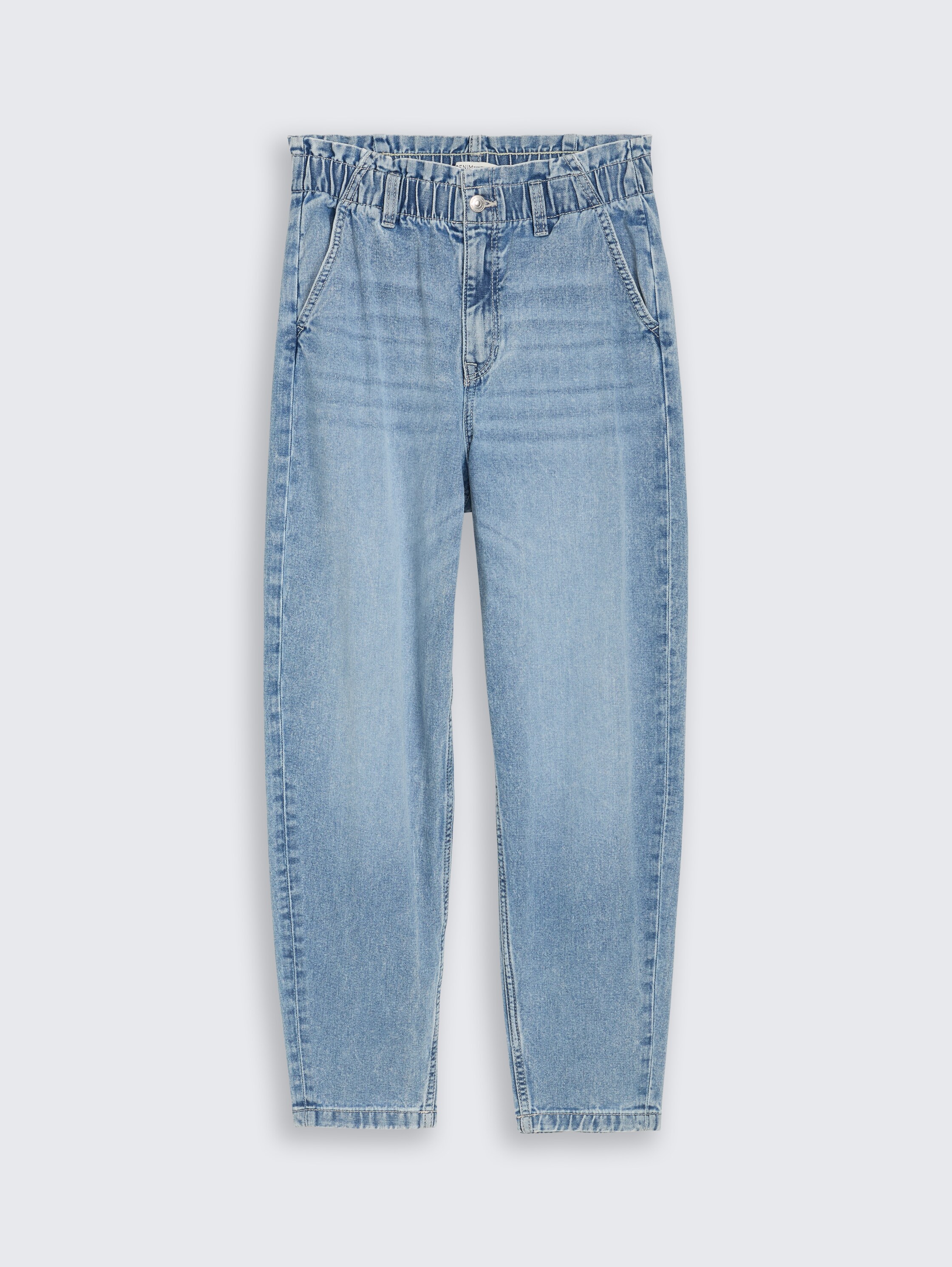 TTADEA BARREL Jeans - Used Light Stone Blue Denim - Vorder-Produkt-Ansicht