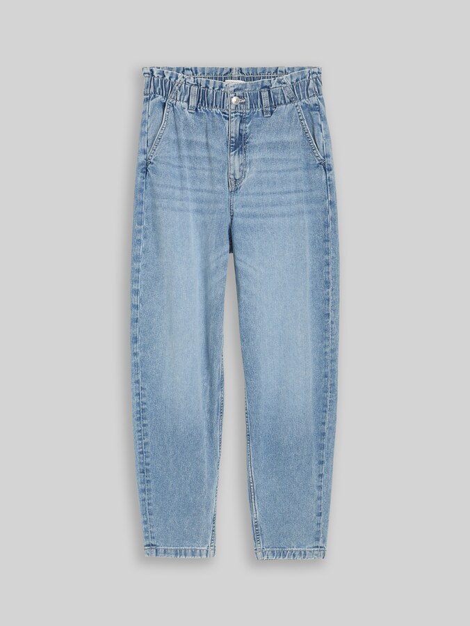 TTADEA BARREL jeans by Denim Female, Used Light Stone Blue Denim