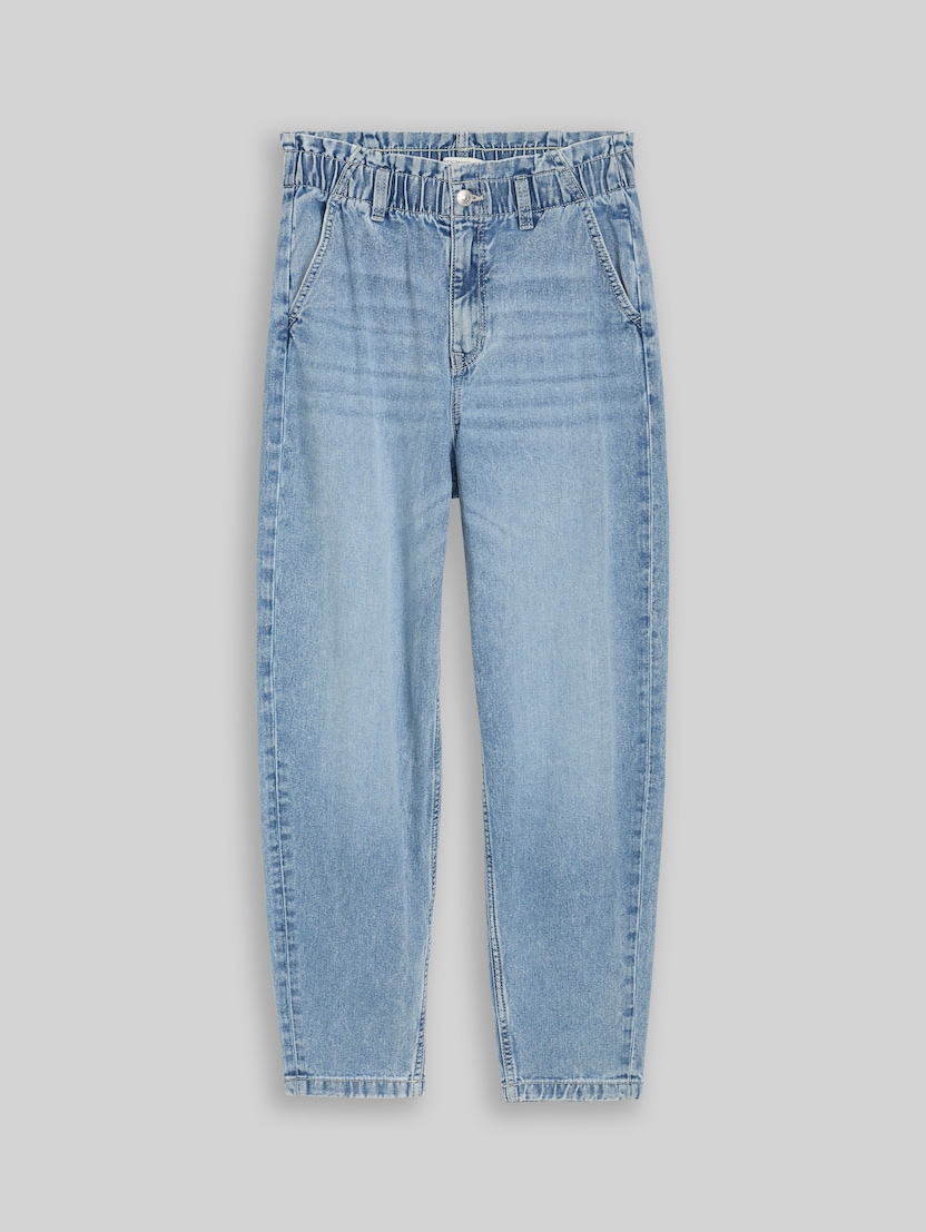 TTADEA BARREL jeans by Denim Female, Used Light Stone Blue Denim