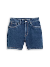 Nicht ausgewählt, TTELIN STRAIGHT High Waist Jeans Shorts von Tom Tailor, blau