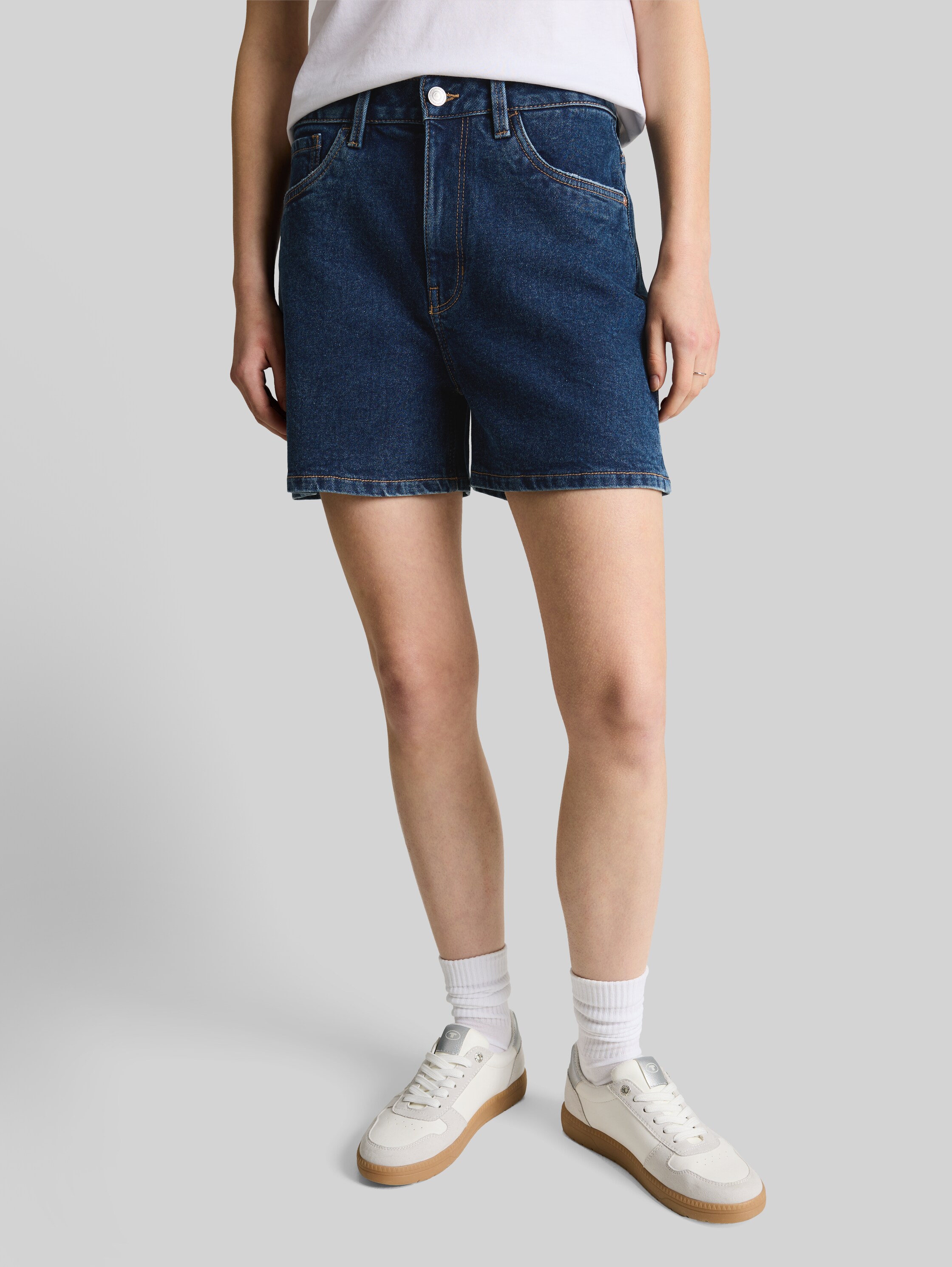 TOM TAILOR Denim Bermuda Jeans Corti Donna, Tessuto Sostenibile, Sportivo E Casual, Taglie Forti