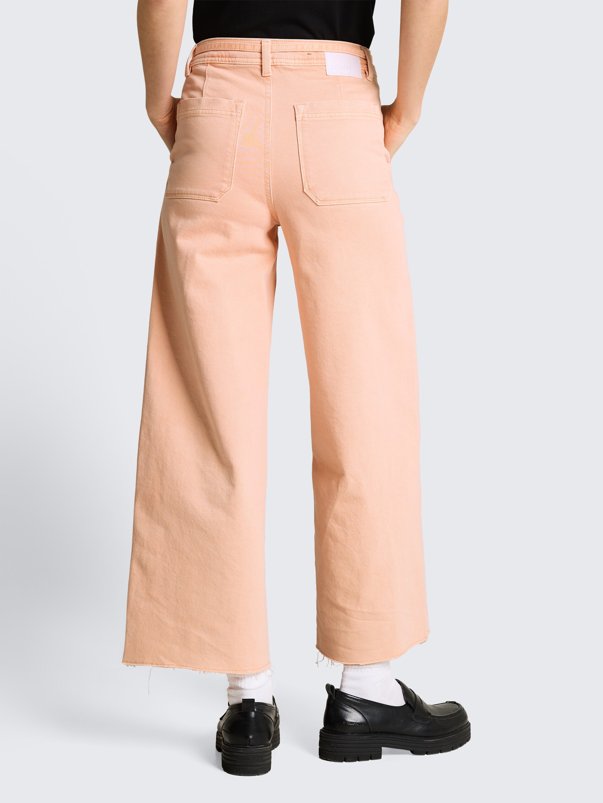 TTMIJA CULOTTE Jeans mit Bindegürtel - Orange Parfait - Auschnitt Model-Rückansicht