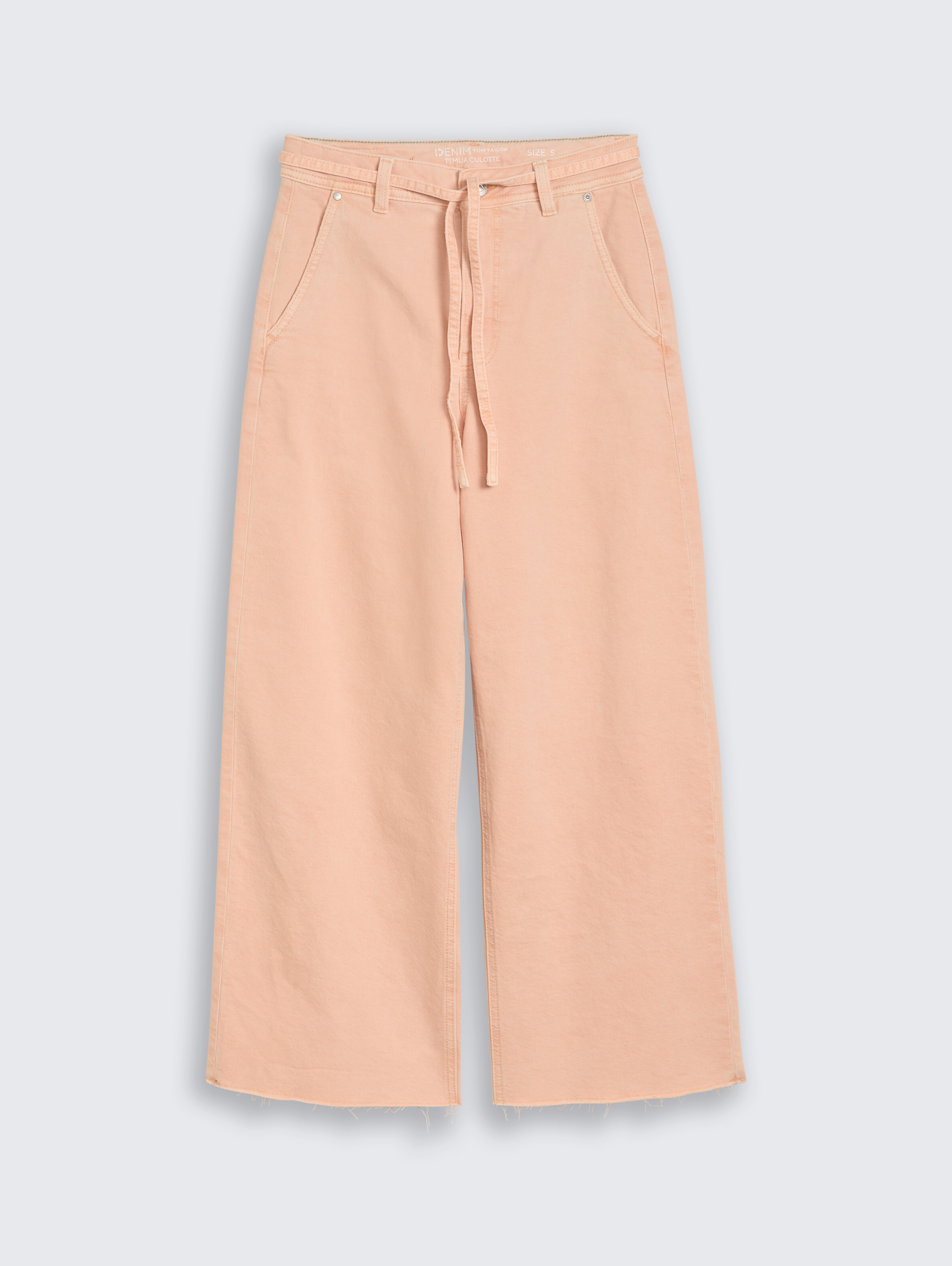 TTMIJA CULOTTE Jeans mit Bindegürtel von Denim Female, Orange Parfait