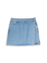 Ausgewählt, Jeans Skort in Wickel-Optik von Tom Tailor, blau