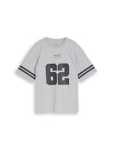 Sélectionné, T-shirt oversize avec imprimé par Tom Tailor, gris