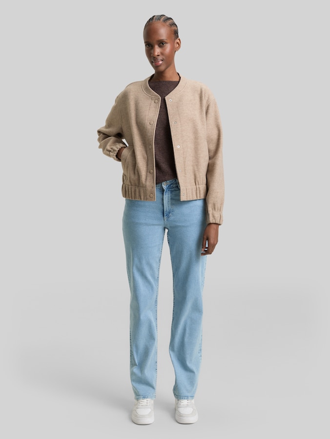 TTELLA STRAIGHT jeans door Denim Female, Light Stone Blue Denim