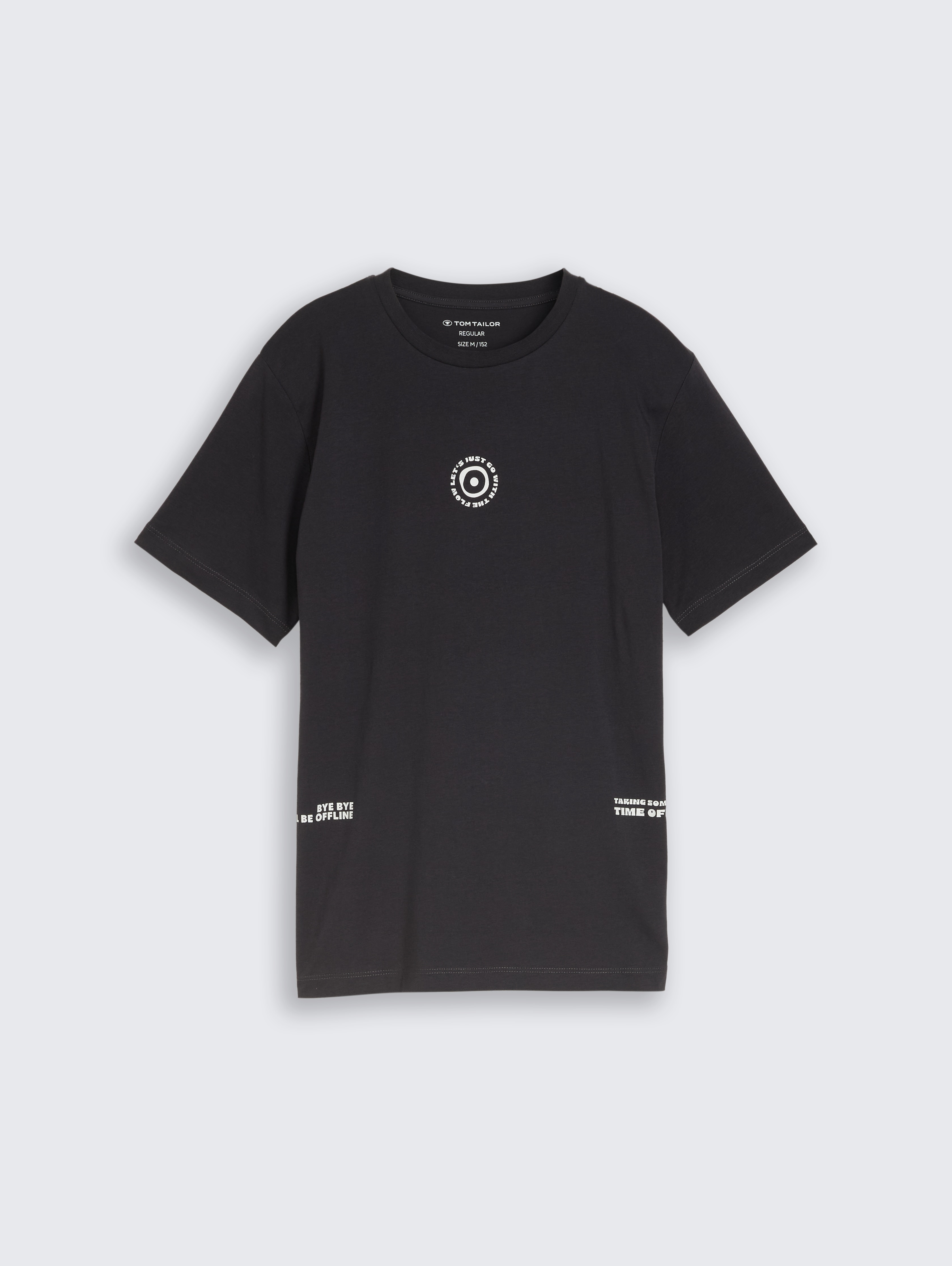 T-Shirt mit Print von Teen Boys, coal grey