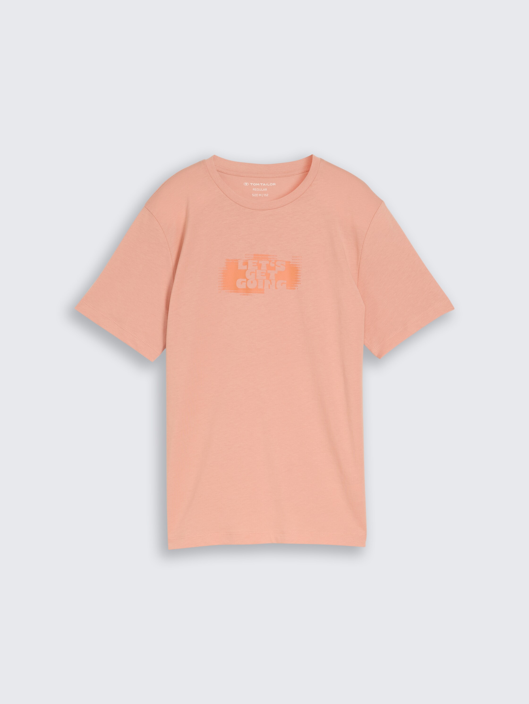 T-Shirt mit Print - dusty_light_orange - 