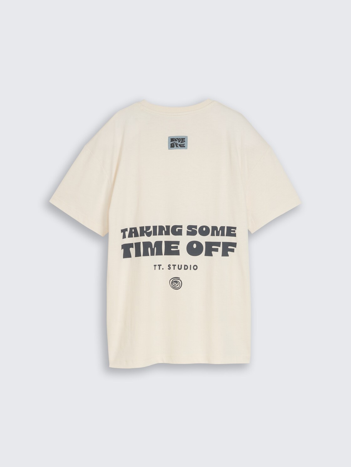 Oversize T-Shirt mit Rückenprint - Wool White