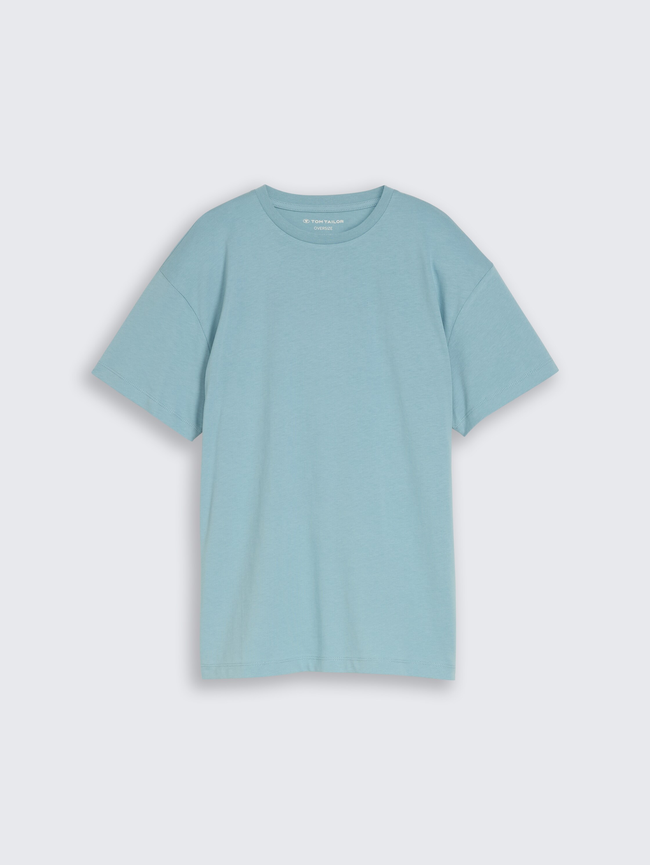 Oversized T-shirt with back print - light_teal - 