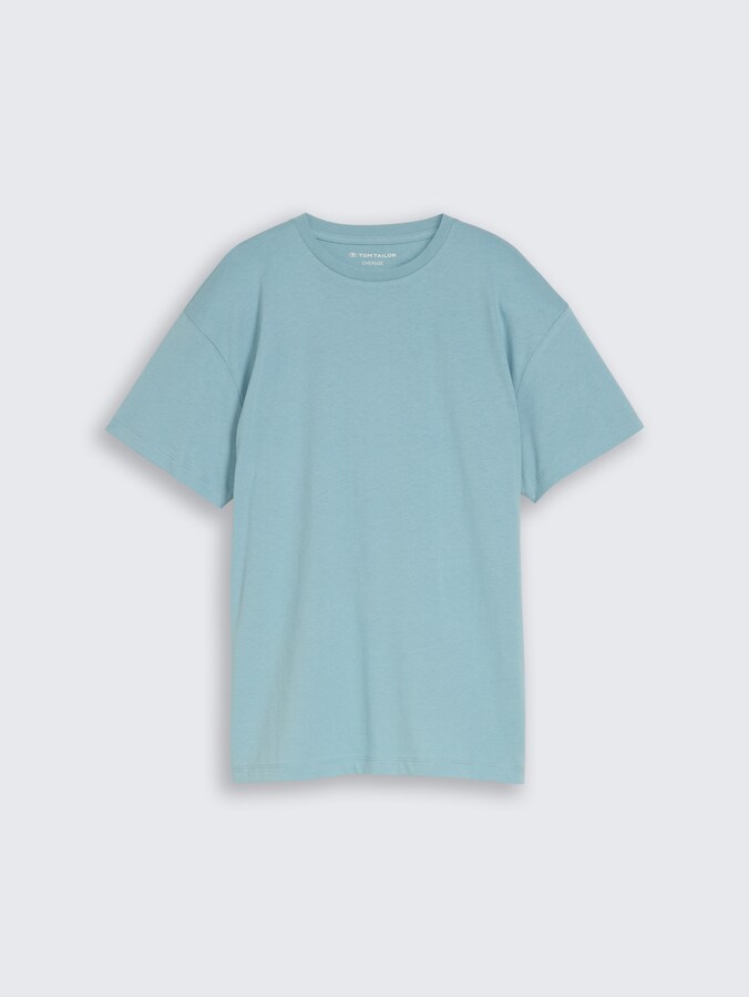 Oversized T-shirt with back print by Teen Boys, light teal