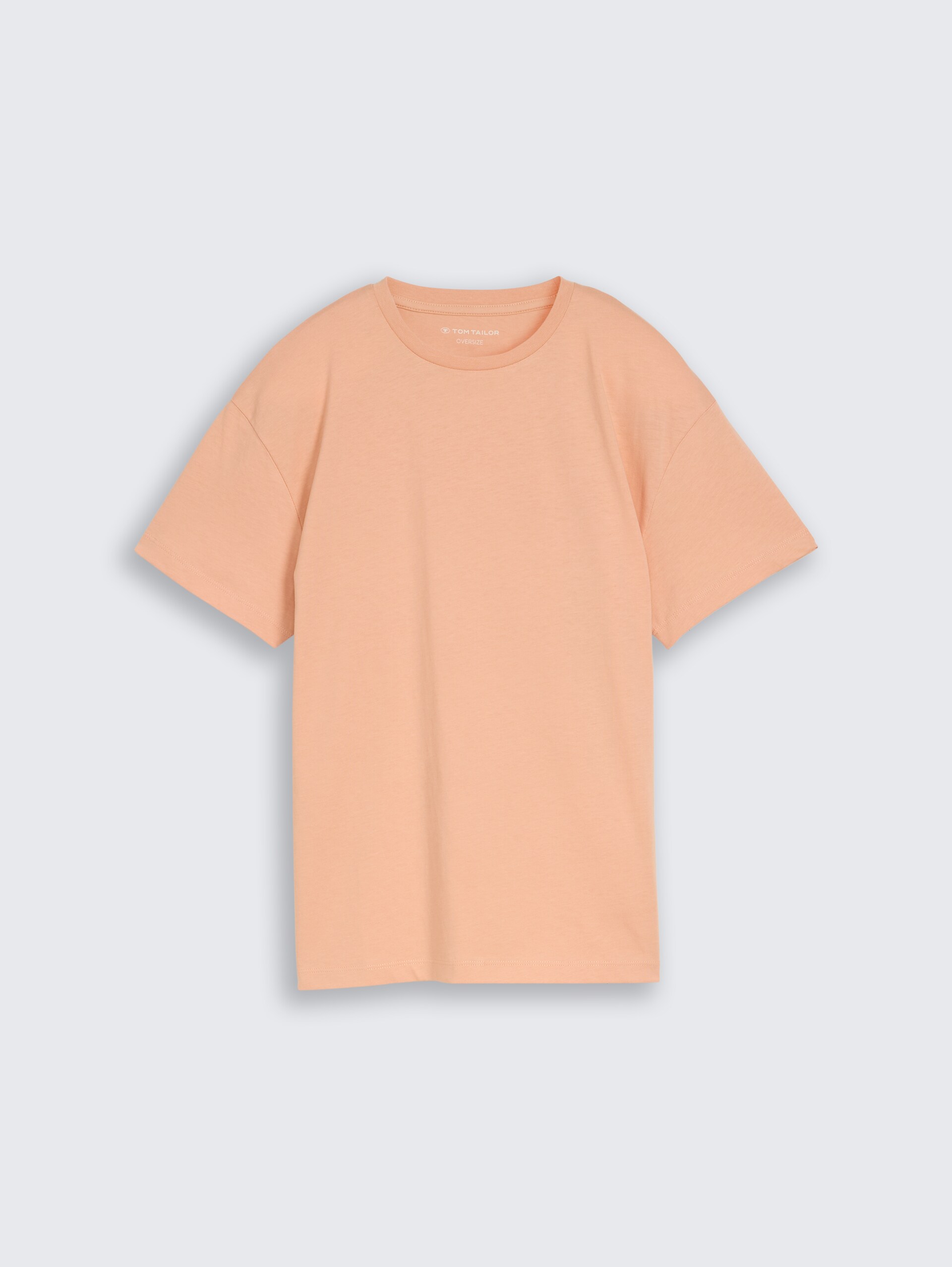 Oversize T-Shirt mit Rückenprint - dusty light orange - Vorder-Produkt-Ansicht
