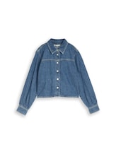 Ausgewählt, Boxy Fit Jeanshemd von Tom Tailor, blau