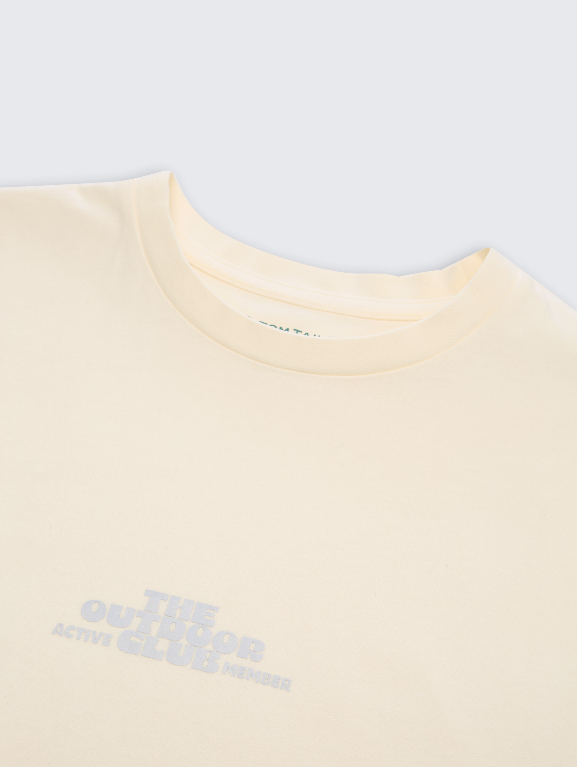 T-shirt oversize phosphorescent - Wool White - Vue détaillée du modèle