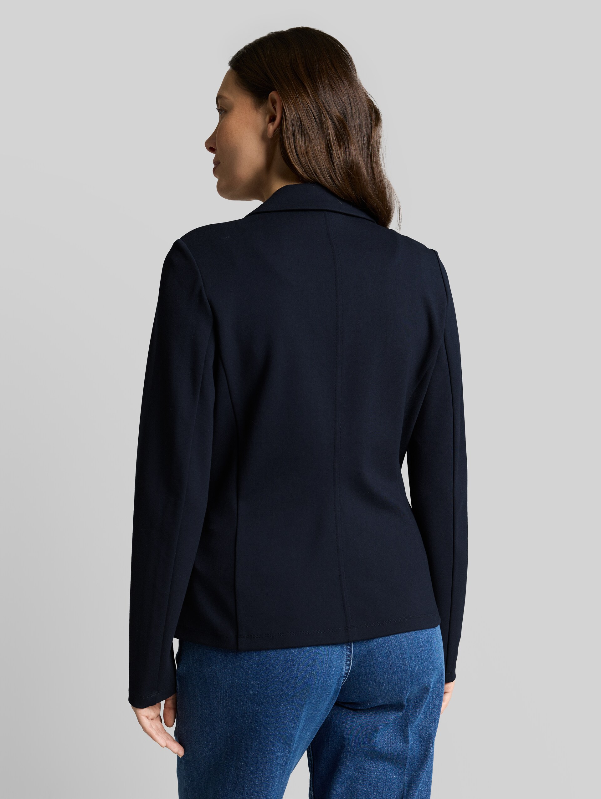 Slim fit blazer with slit pockets - sky captain blue