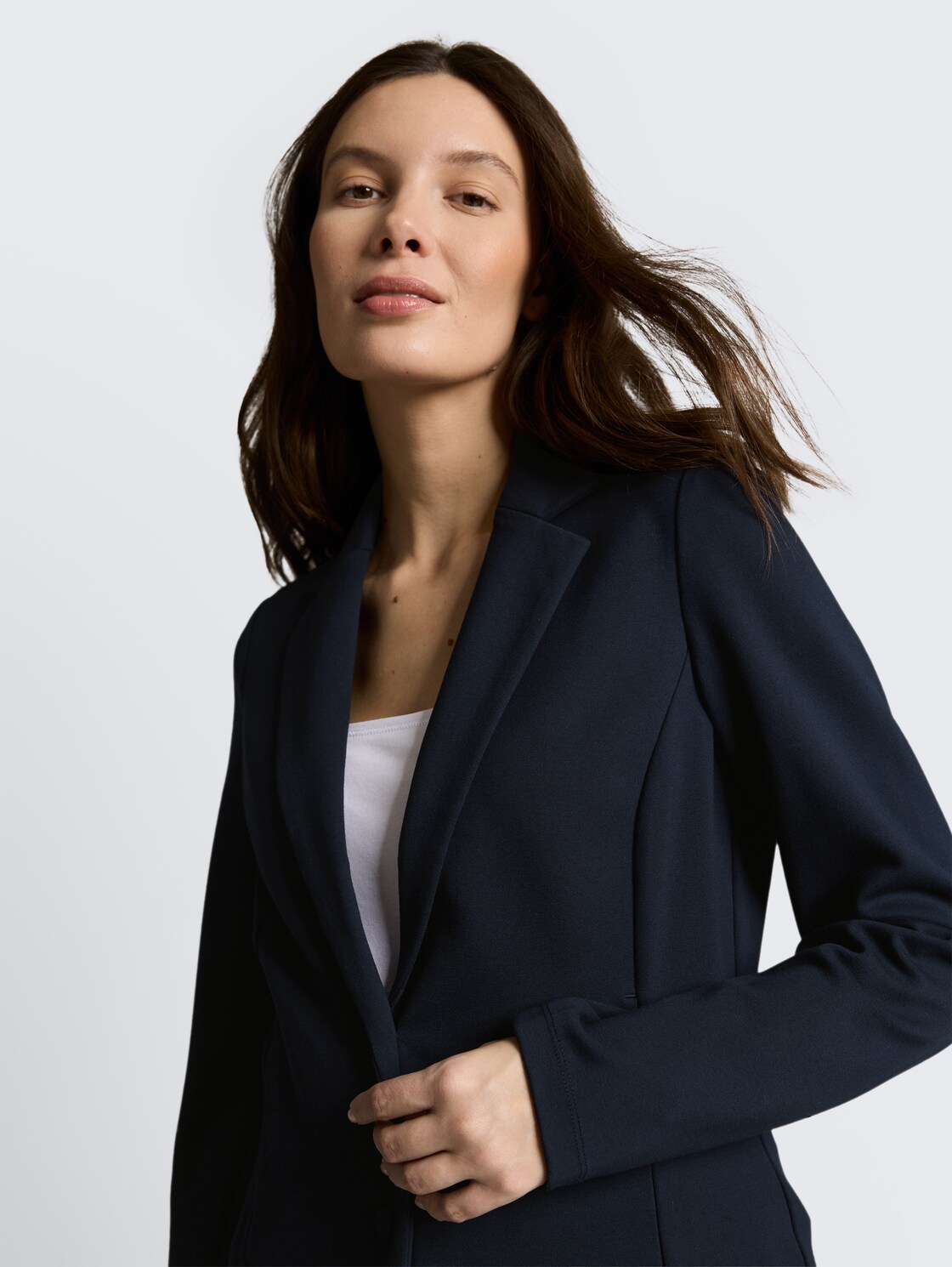 Slim Fit Blazer mit Eingriffstaschen - sky captain blue