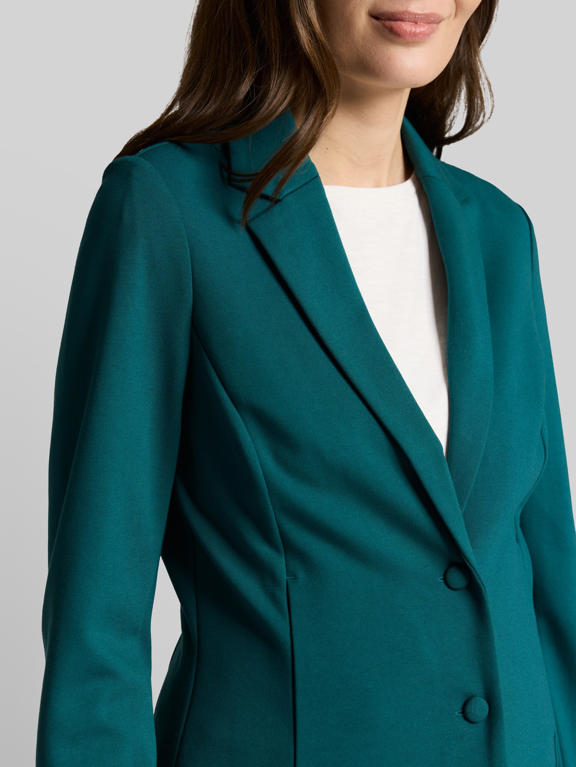 Slim fit blazer with slit pockets - Deep Meadow Green