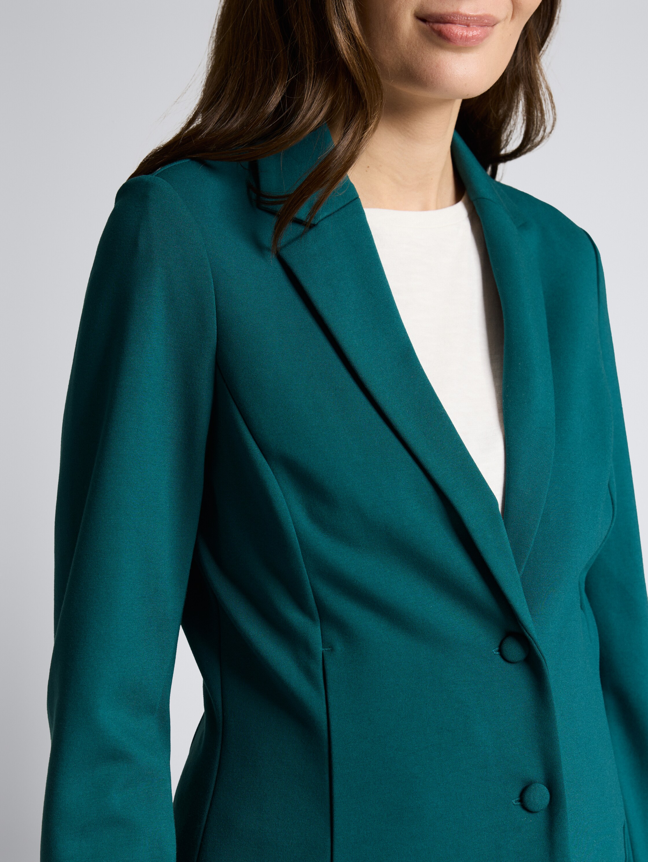 Slim Fit Blazer mit Eingriffstaschen - Deep Meadow Green