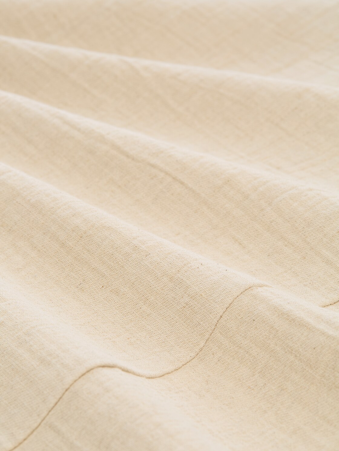 Crinkle Blazer-Weste mit Leinenanteil - sand stone beige melange