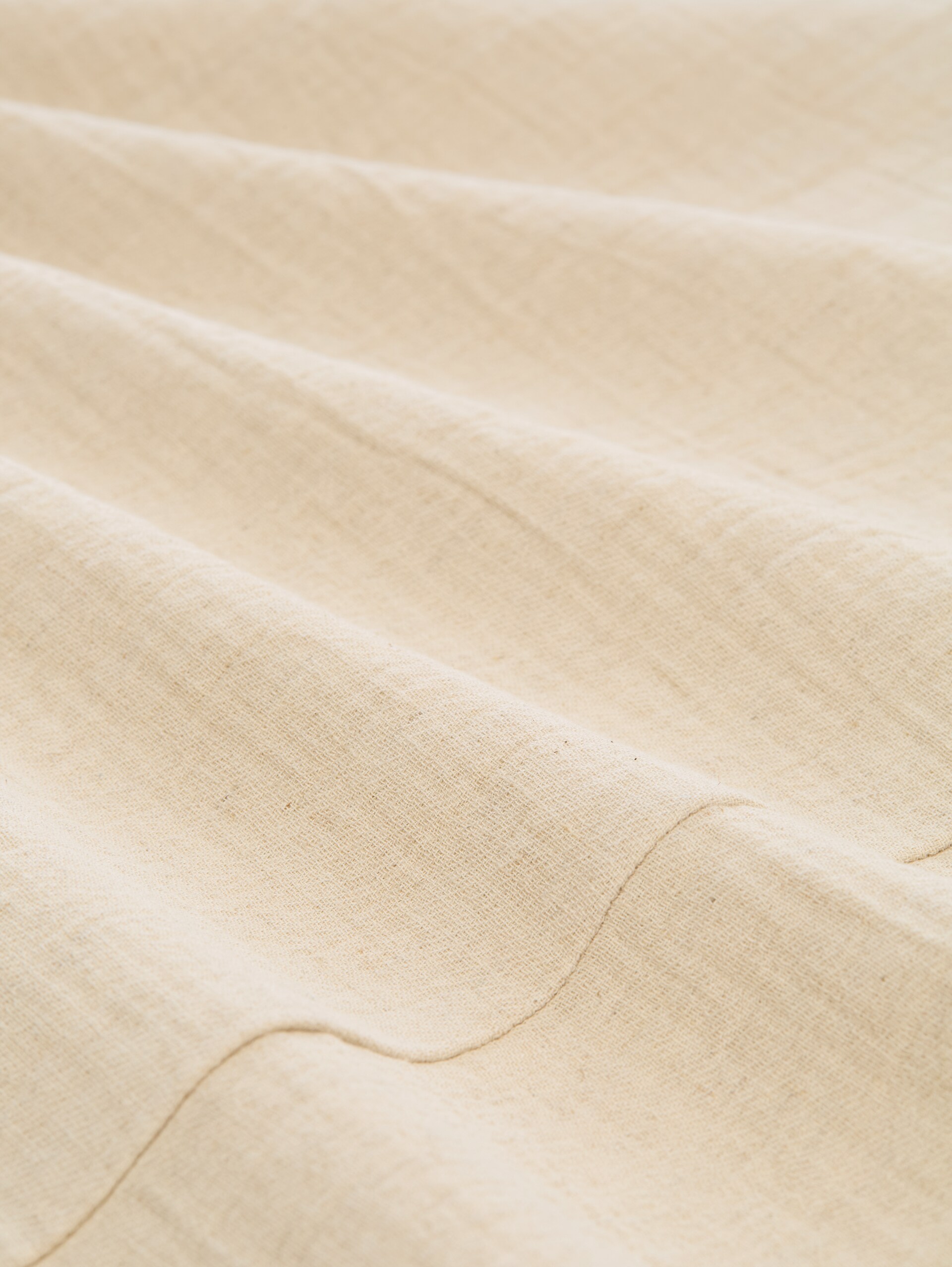 Crinkle Blazer-Weste mit Leinenanteil - sand stone beige melange
