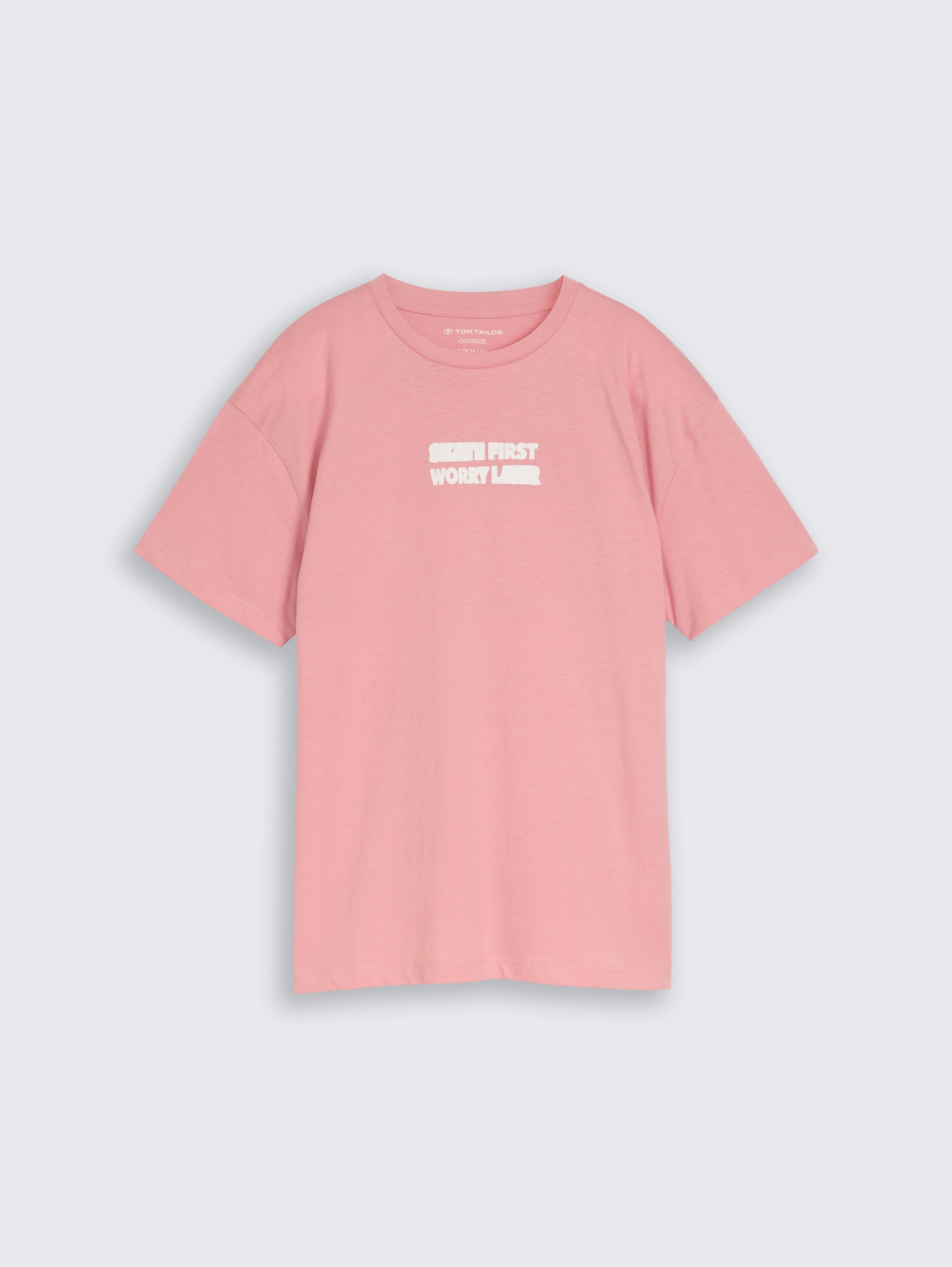 Oversize T-Shirt mit Rückenprint - blush_rose - 