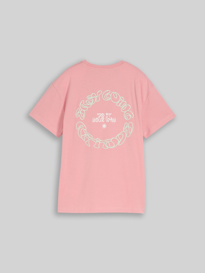 Oversize T-Shirt mit Print von Teen Boys, blush rose