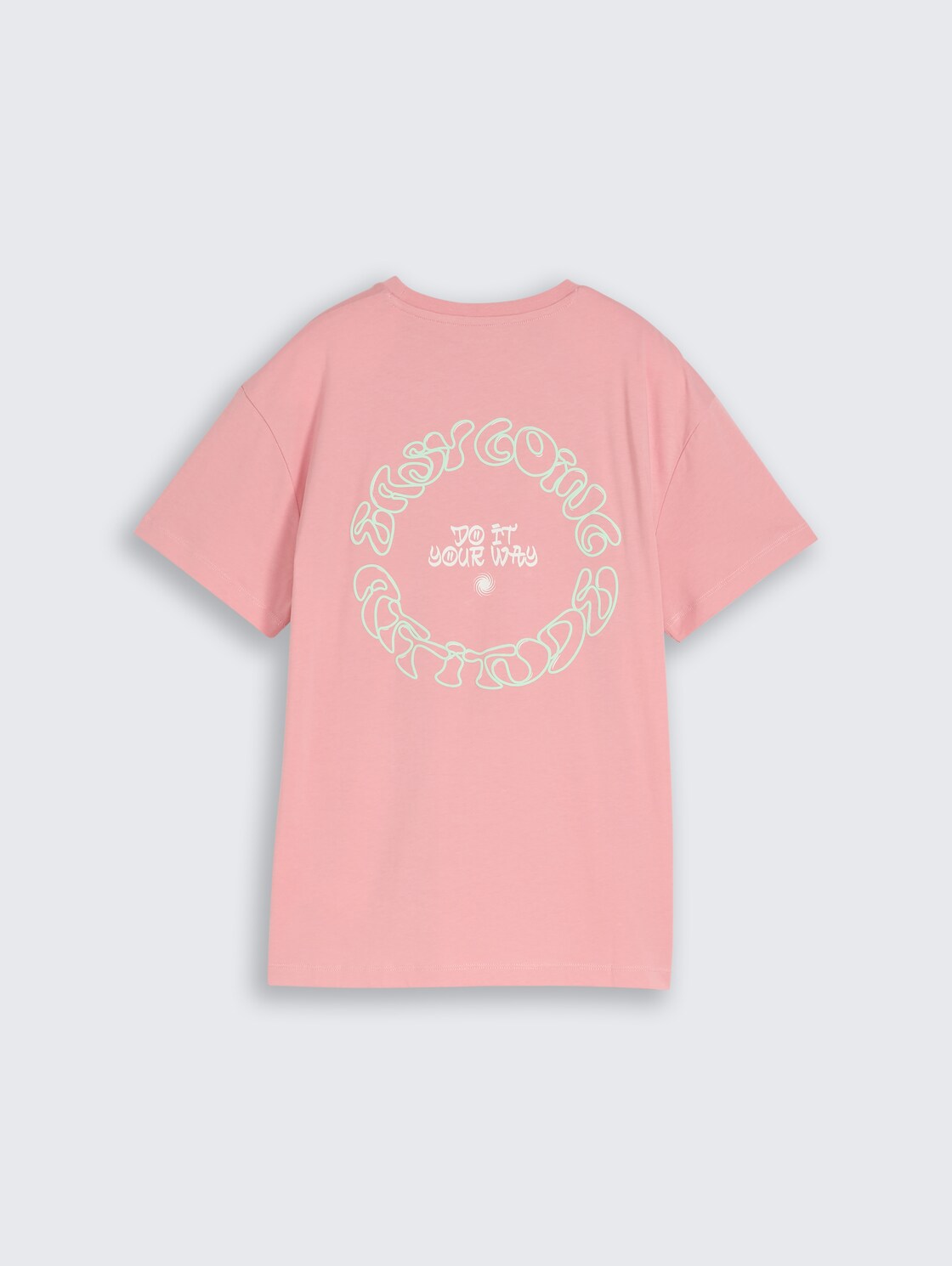 Oversize T-Shirt mit Print - blush rose
