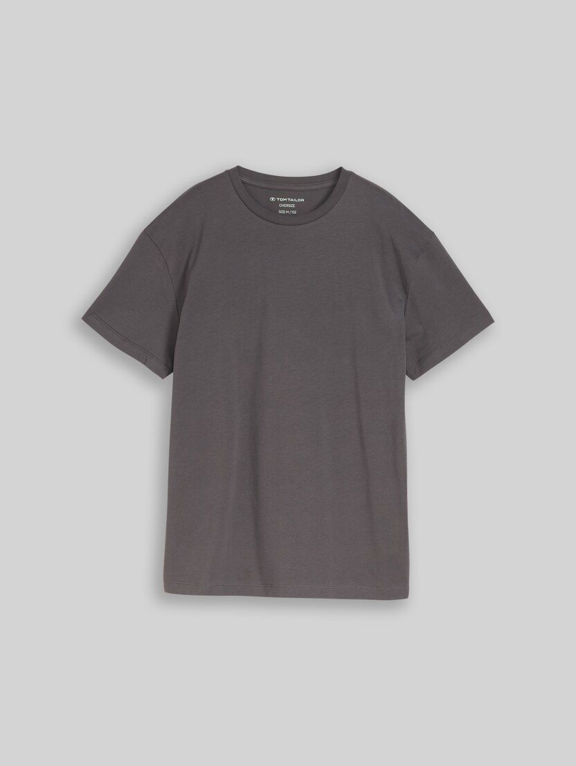 Oversize T-Shirt mit Print von Teen Boys, dark urban grey