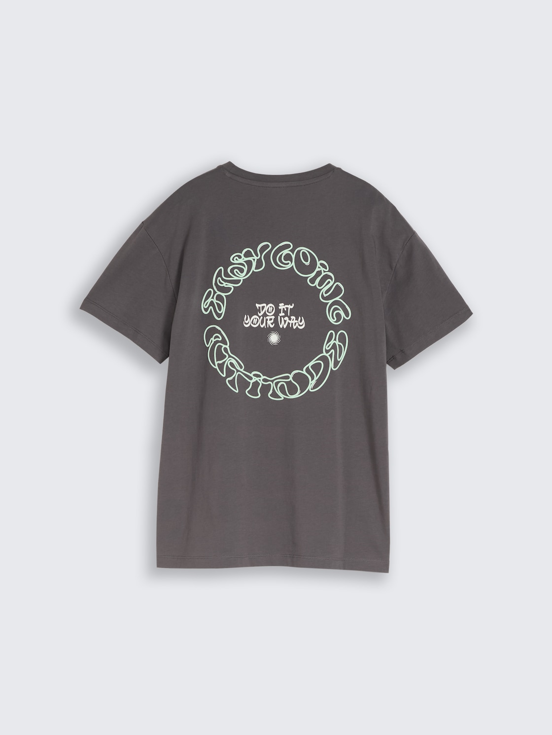 Oversize T-Shirt mit Print - dark urban grey