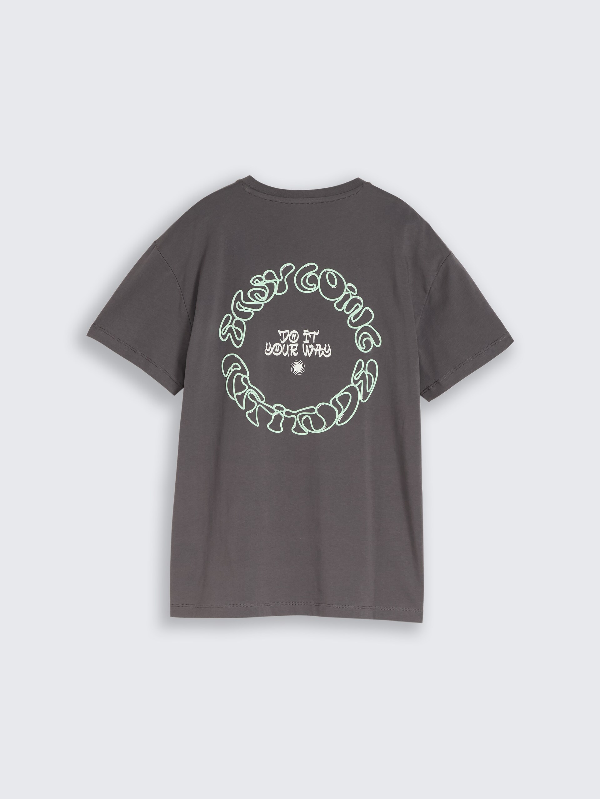 Oversize T-Shirt mit Print - dark urban grey