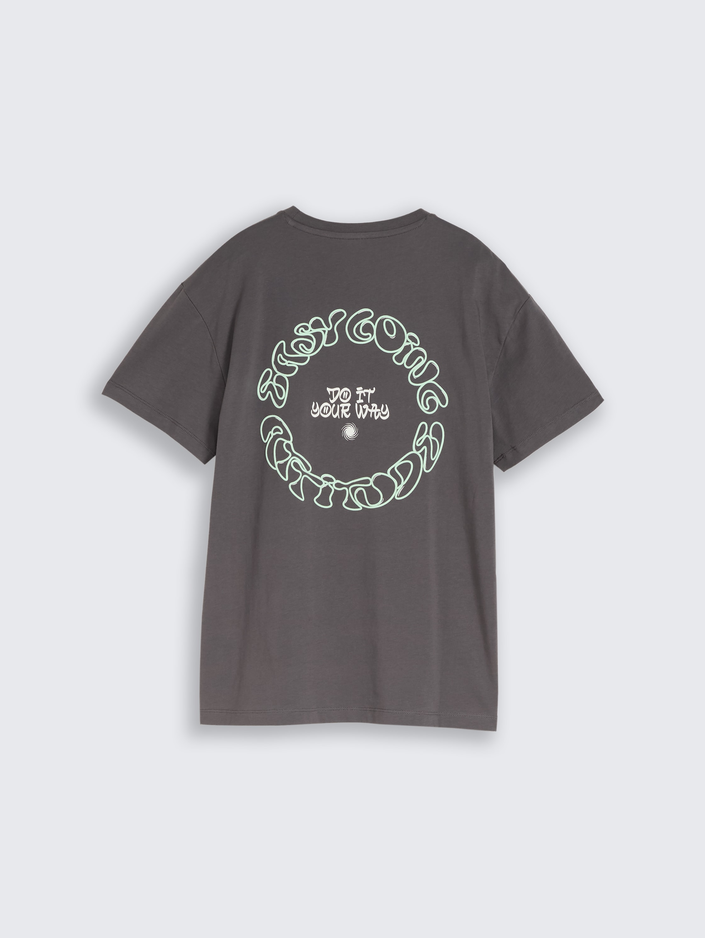 Oversized T-shirt with print - dark_urban_grey - 