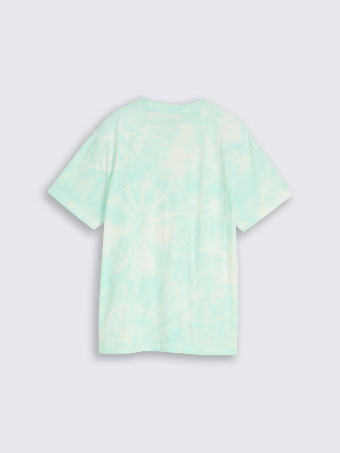 Oversize Tie-Dye T-Shirt - turquoise white tie dye design