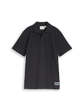 Ausgewählt, Piqué Poloshirt mit Logo-Badge von Tom Tailor, grau