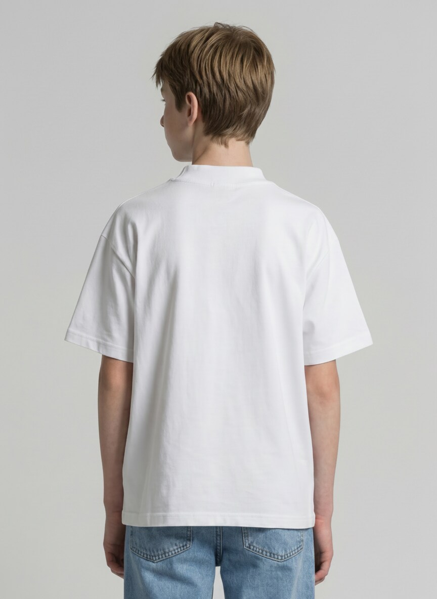 Oversize Piqué Poloshirt - White