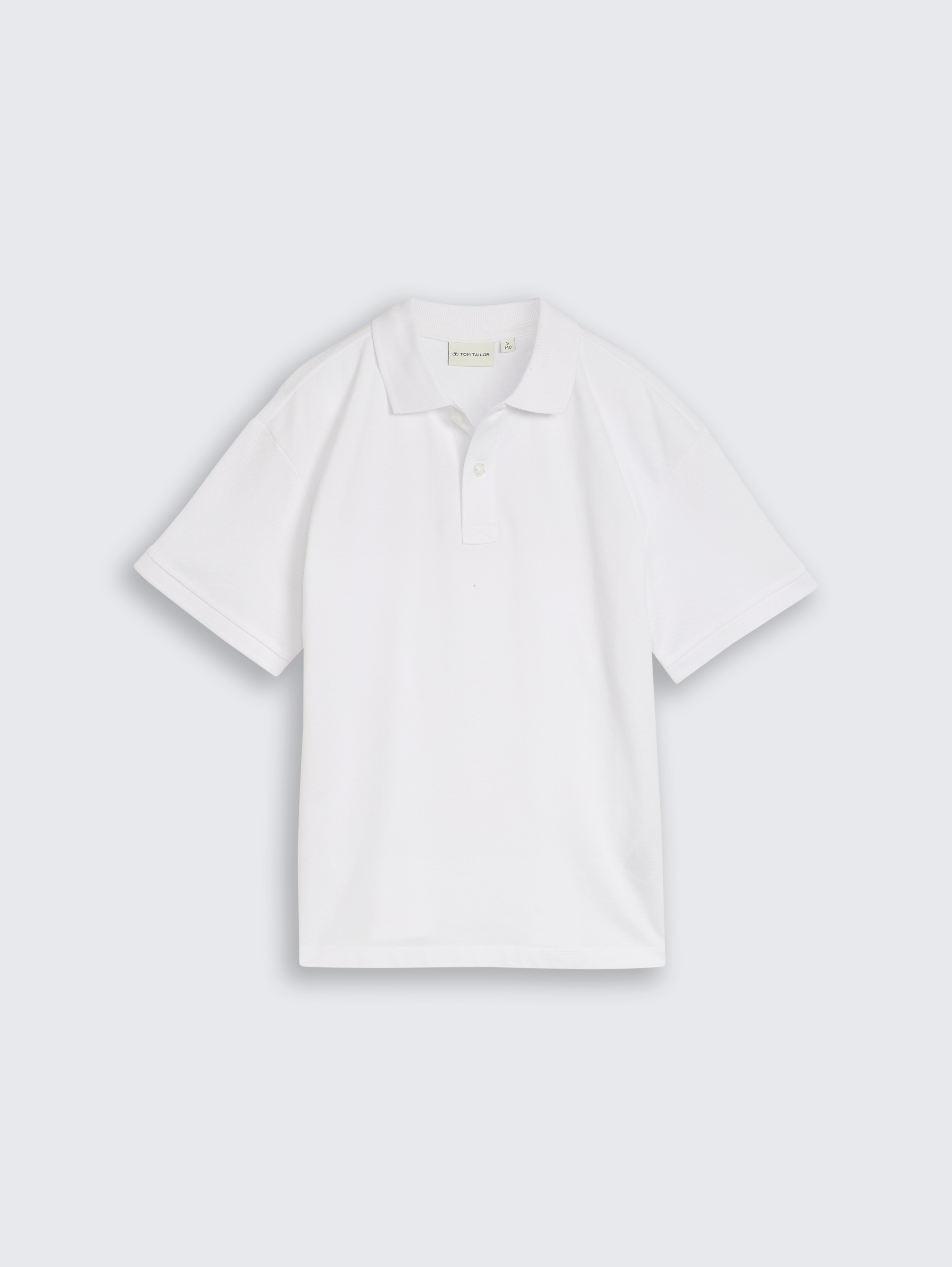Oversize Piqué Poloshirt von Teen Boys, White