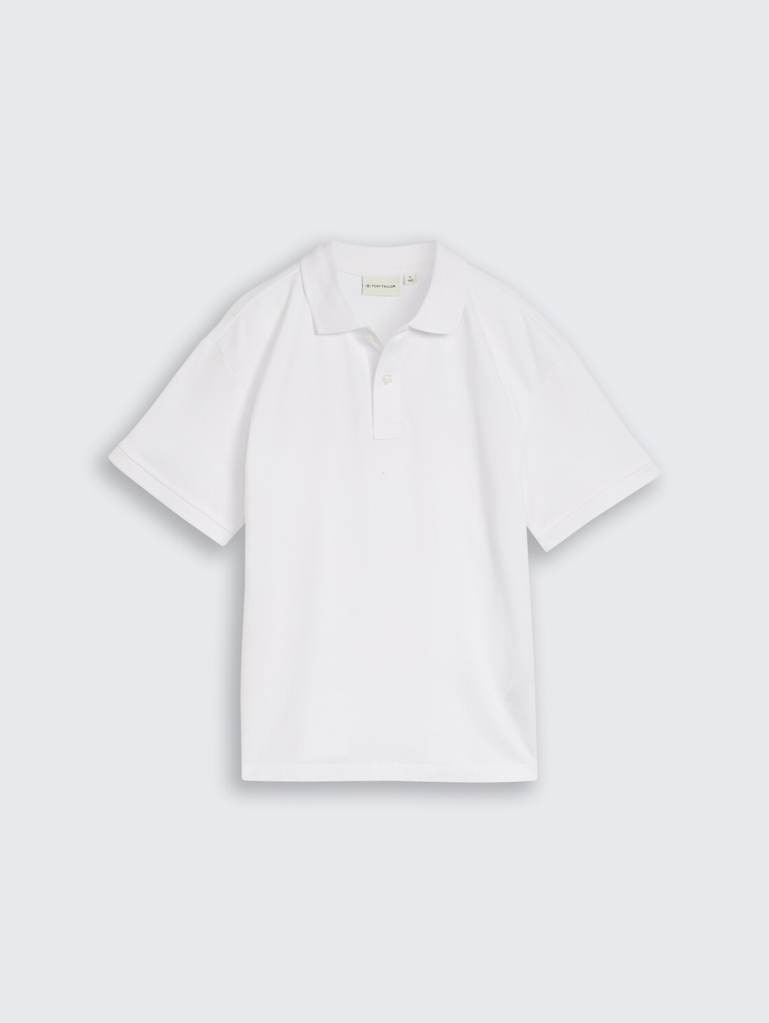 Oversize Piqué Poloshirt - White