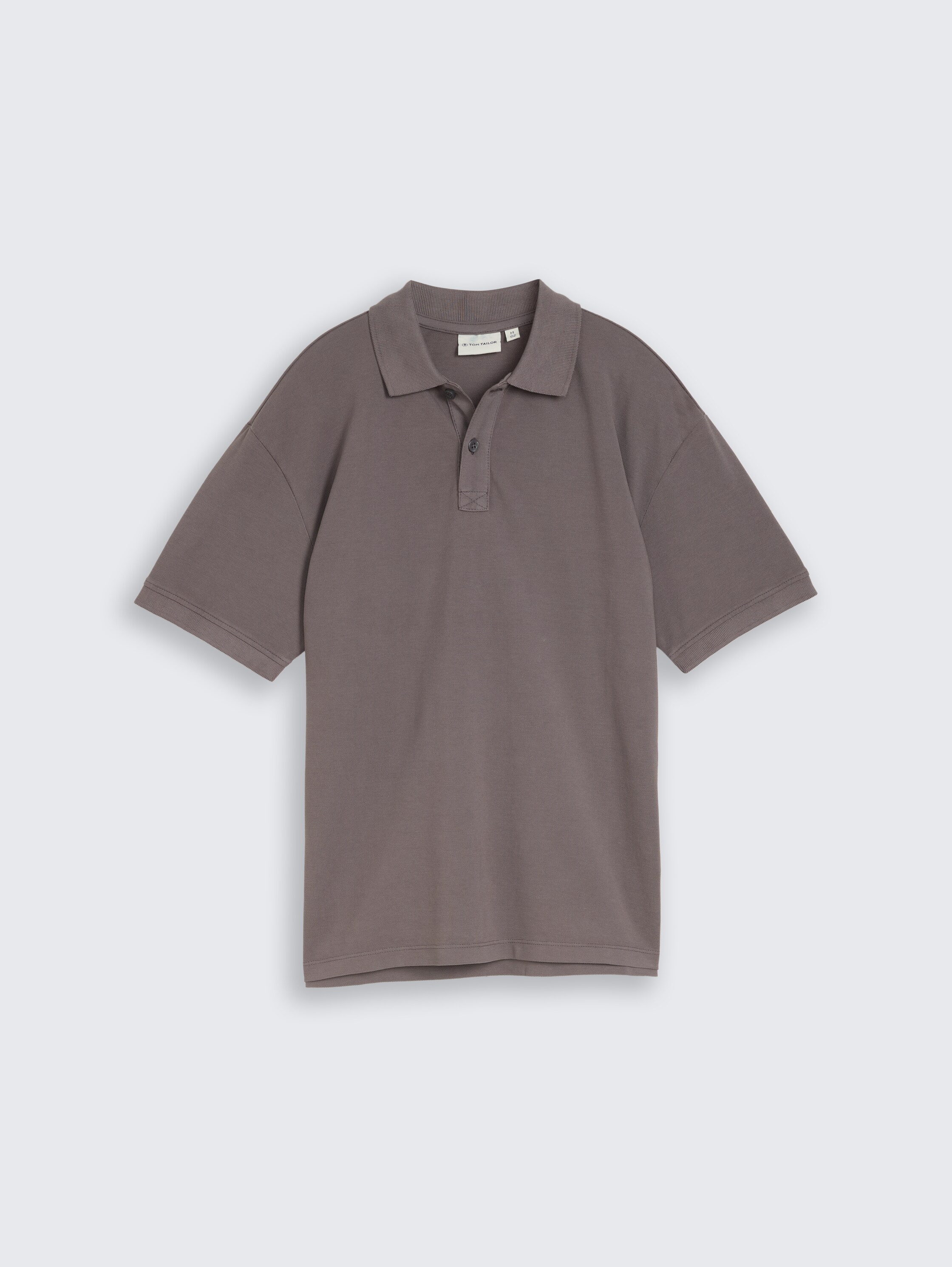 Oversized piqué polo shirt - dark_urban_grey - 