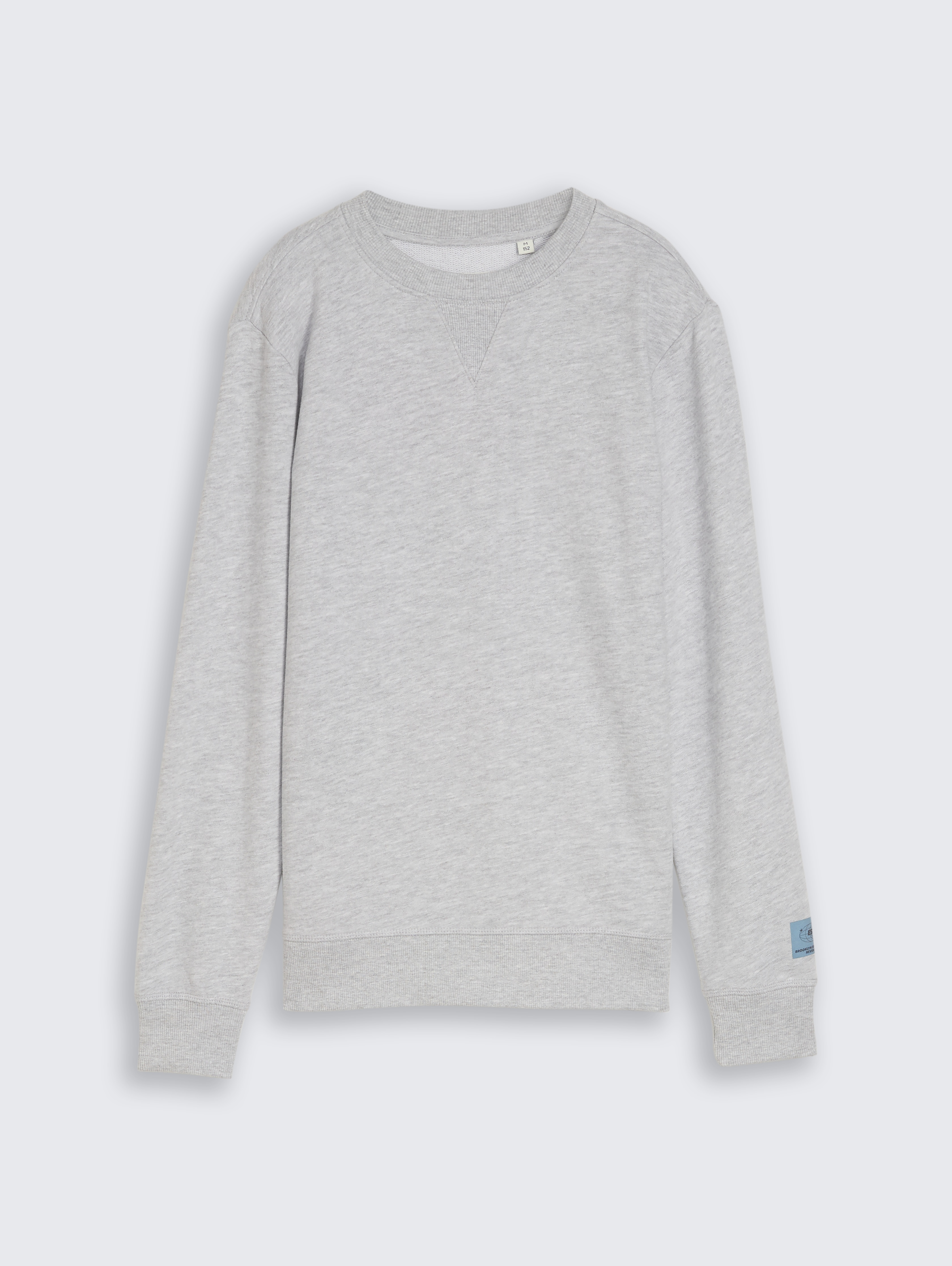 Basic Sweatshirt von Teen Boys, Light Stone Grey Melange