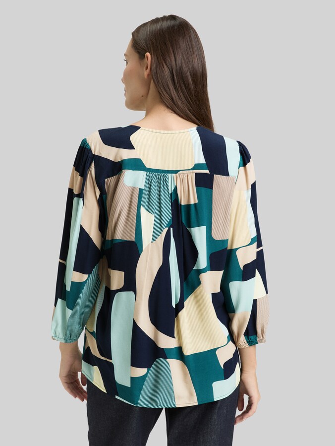 Abito chemisier con Oval T all over Donna, Beige | Milano