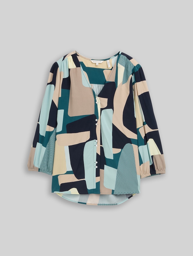 Viscose blouse by Women, abstract stripe print