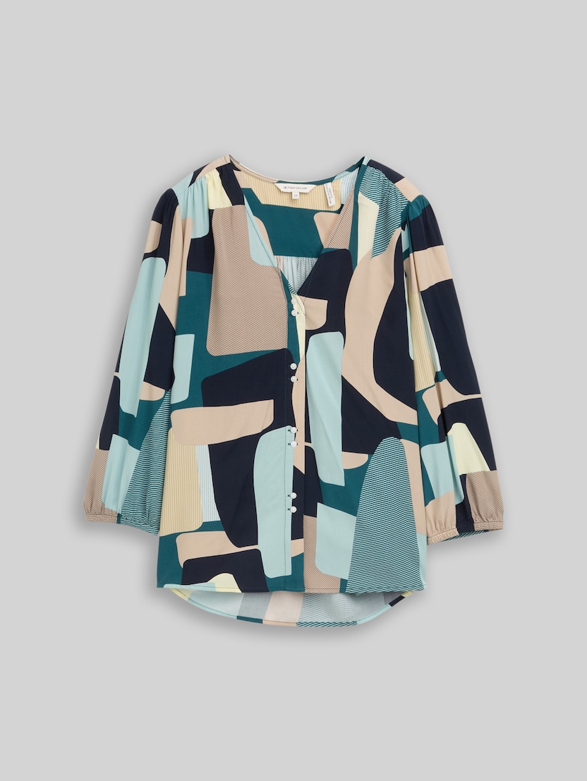 Viscose blouse by Women, abstract stripe print