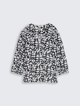 Blouse en viscose - blue ginkgo minimal - Vue de face du produit