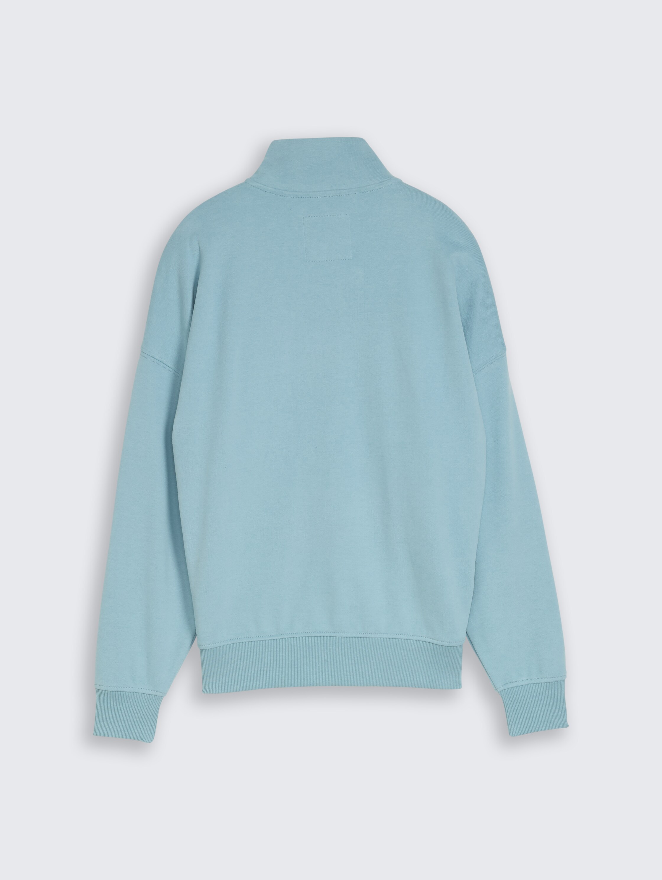 Oversized Troyer sweatshirt - light teal