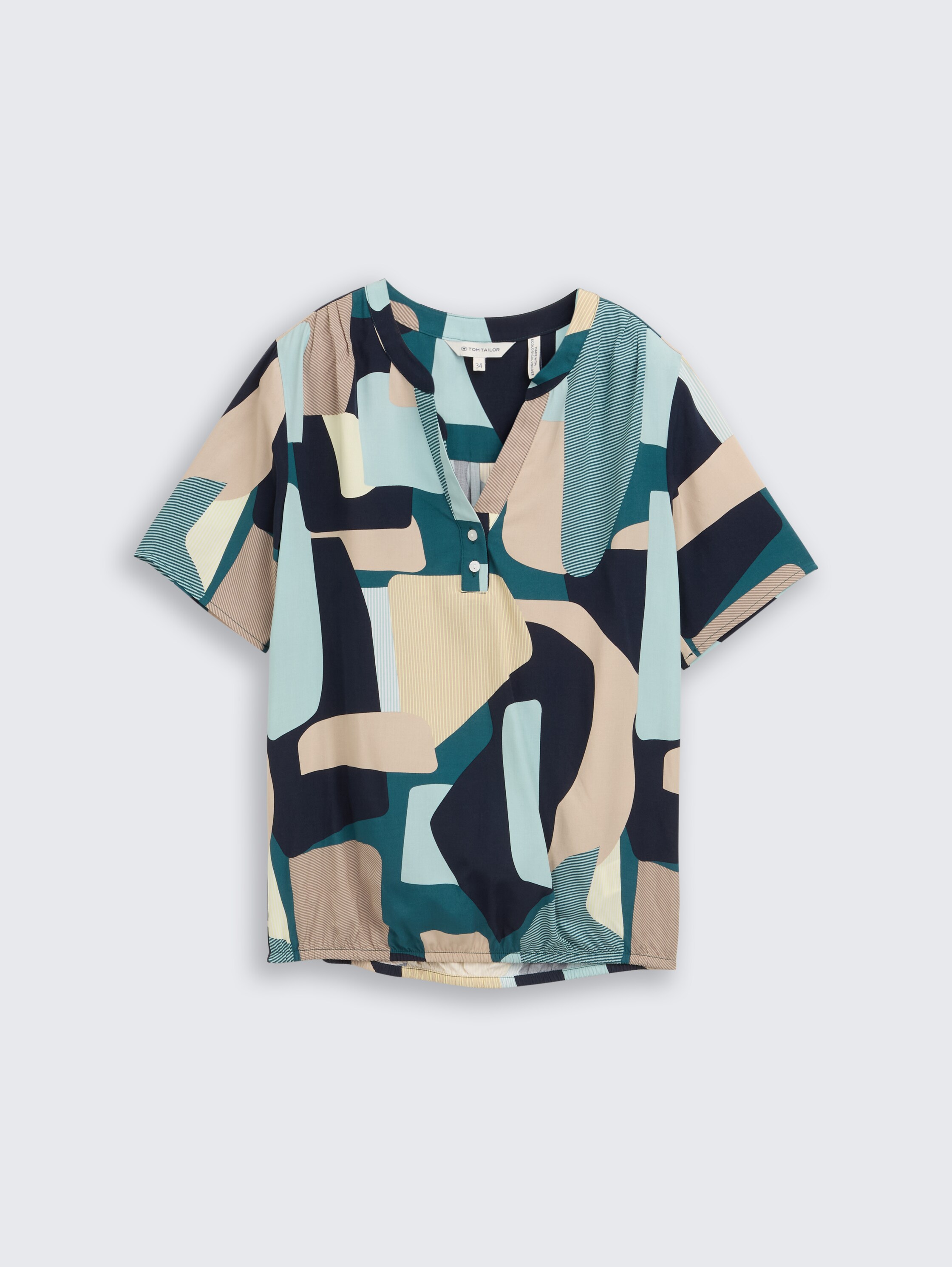 Bluse mit Muster - abstract stripe print - Vorder-Produkt-Ansicht